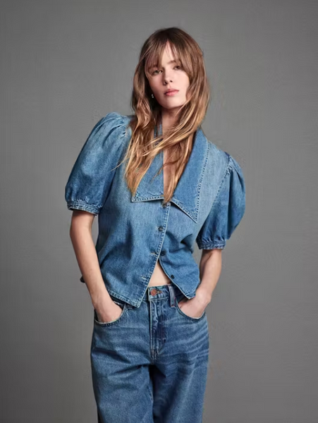 Frame - Denim Sailor Blouse