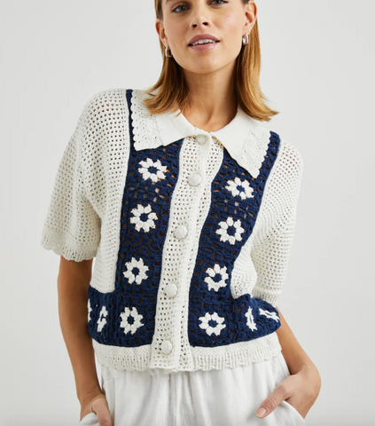 Rails - Milan - Navy Crochet