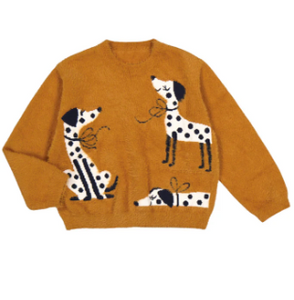 Mayoral - Multicolor Dog Jersey - Caramel