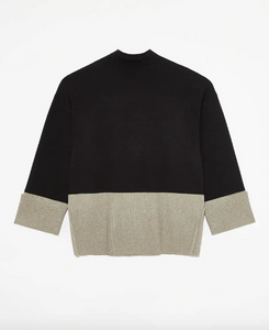 Deluc - Centaurea Turtleneck Sweater - Black/Grey