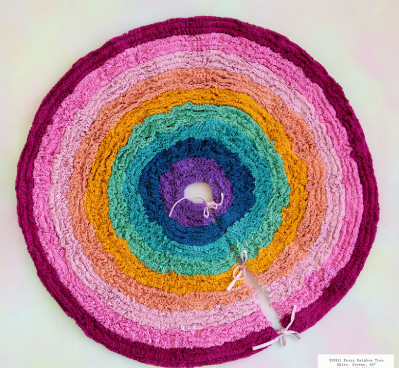 One Hundred 80 degrees - Rainbow Tree Skirt - 60"