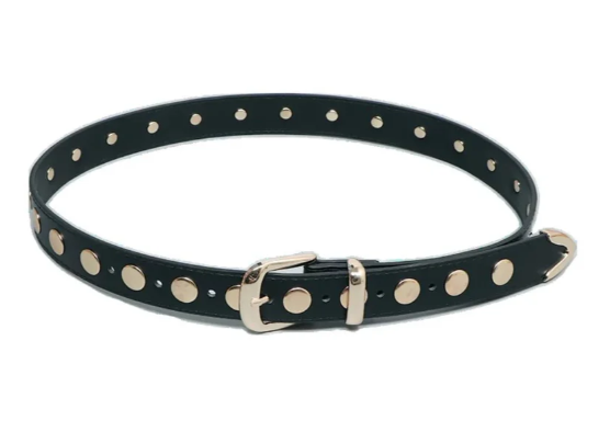 Accessory Concierge - Fully Studded Belt Black