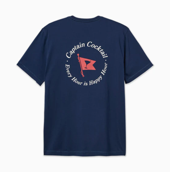 Toes on the Nose - Happy Hour Tee - Navy