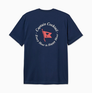 Toes on the Nose - Happy Hour Tee - Navy