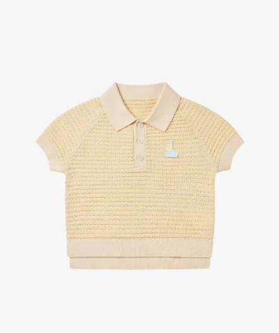 Petite Revery - Knit Short Sleeve Top - Mellow Yellow