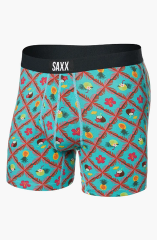 Saxx - Ultra Pink Colada-Plaid-Aqua