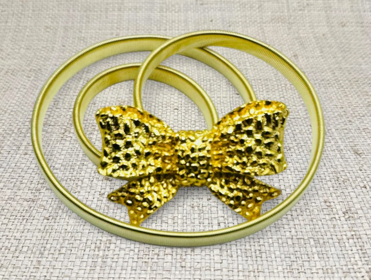 Garland Bags - Bow Stretch Metal Belt