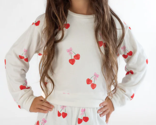 Flowers by Zoe - Multi Cherry Sweatshirt