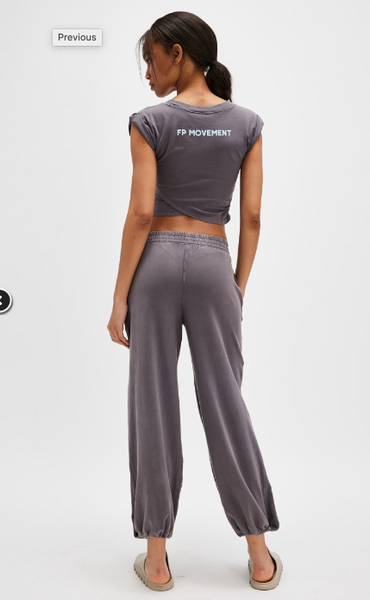 Free People Movement - Logo Hot Shot Crossover - Dark Shadow