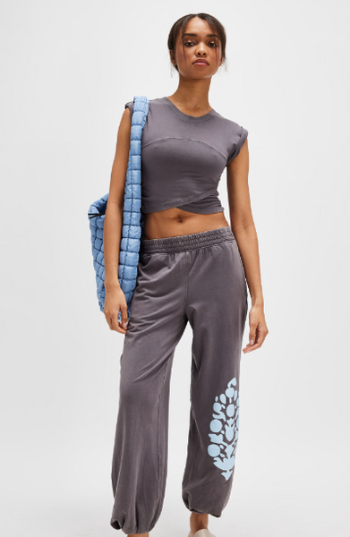 Free People Movement - Logo Hot Shot Crossover - Dark Shadow