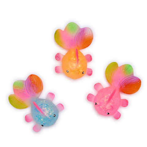 Cupcakes & Cartwheels - Guppy Squishy Glitter Fish