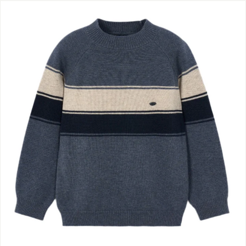 Mayoral - Stripes Sweater - Steel