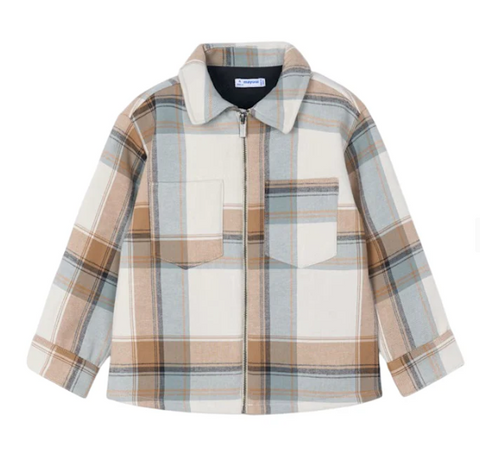 Mayoral - Check Jacket - Caramel