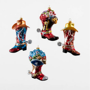 Cowboy Boot Ornament - Thumbnail 2