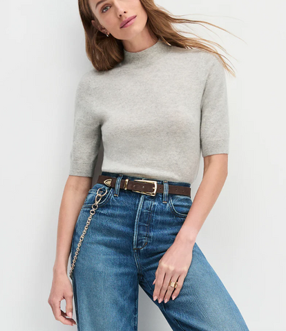 Favorite Daughter - The Suede Statement Belt - Chocolate/Gold