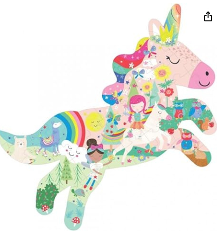 Floss & Rock - Rainbow Unicorn 40pc "Unicorn" Puzzle