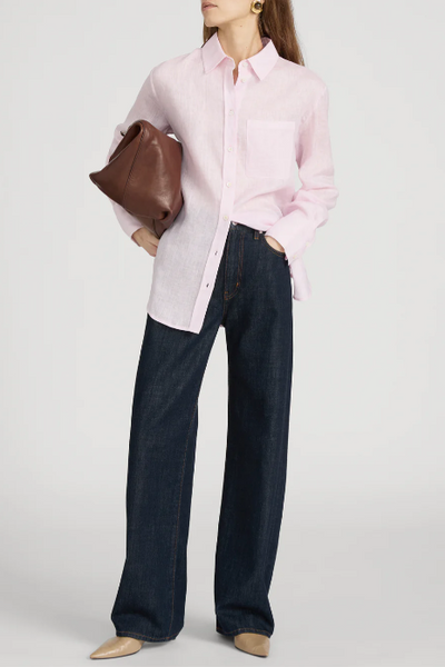 Frame Bubble Gum Linen Shirt