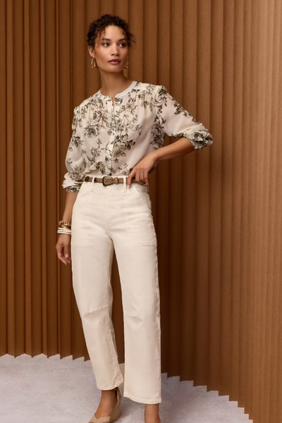 Johnny Was Petunia Blouse - Sunglight Garden