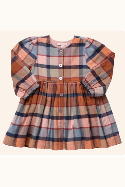 Pink Chicken - Girls Mae Dress- Hayride Plaid