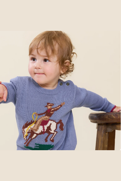 Pink Chicken - Baby Boys Oliver Sweater - Bronco
