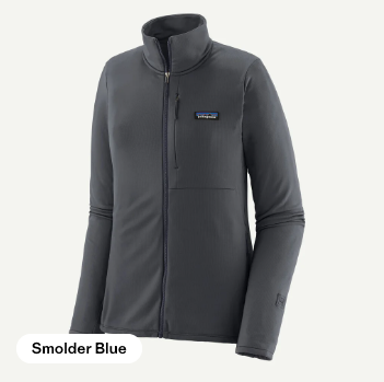 Patagonia - Womens R1 Thermal Jacket - Smolder Blue