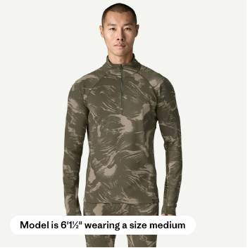 Patagonia - M's Cap MW Zip Neck - Polar Breeze Basin Green