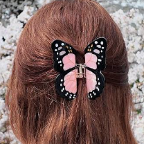 Solar Eclipse hand painted hair clips