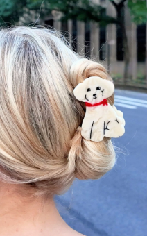Solar Eclipse hand painted hair clips