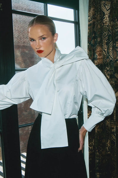 Hunter Bell -Shay Blouse - Bright White