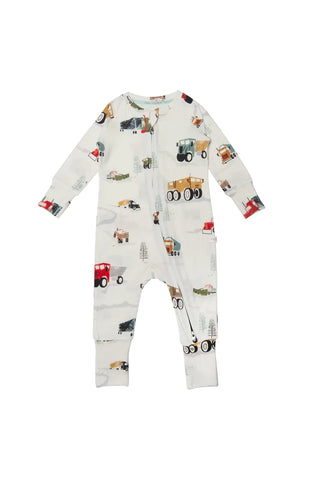 Loulou Lollipop - Happy Trucks Zippered Sleeper