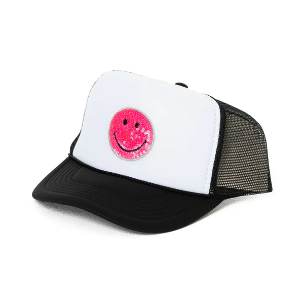 Malibu Sugar - Trucker Hat w/ Happy Face Patch