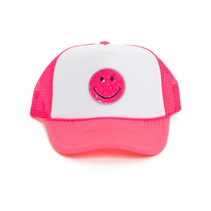 Malibu Sugar - Trucker Hat w/ Happy Face Patch