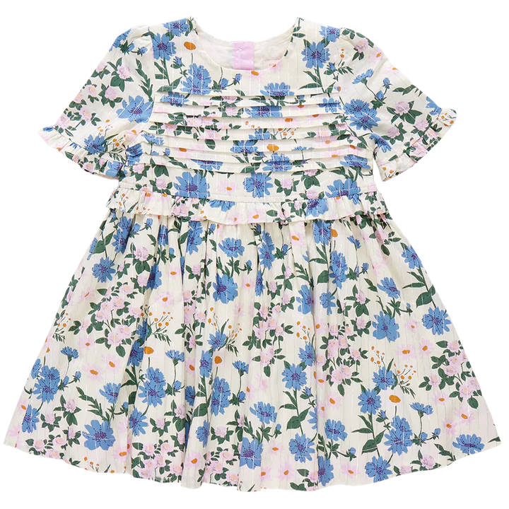 Pink Chicken - Girls Raquel Dress - Melon Daisy Floral