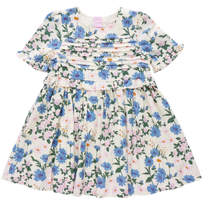 Pink Chicken - Girls Raquel Dress - Melon Daisy Floral