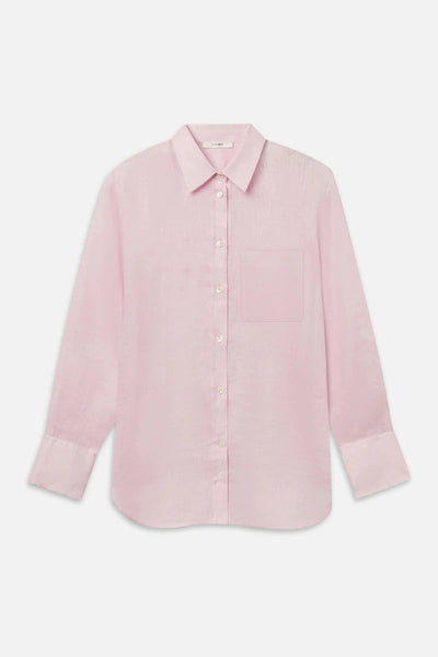 Frame Bubble Gum Linen Shirt