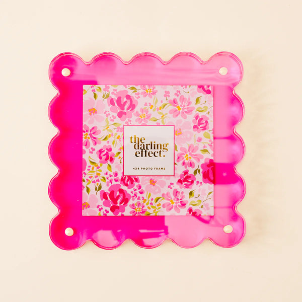 The Darling Effect - Square Scalloped Acrylic Frame