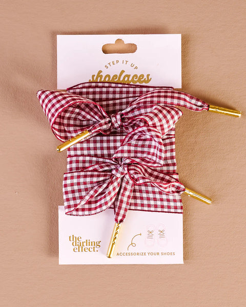 The Darling Effect - Step it Up Shoelaces - Gingham