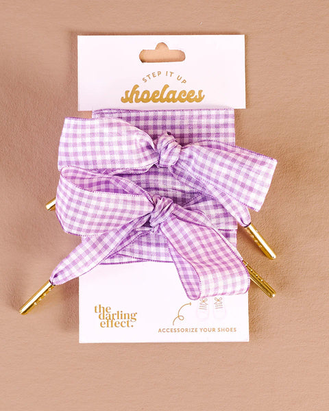 The Darling Effect - Step it Up Shoelaces - Gingham