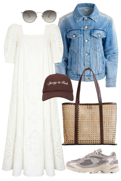 Hunter Bell - Waverly Dress - White Eyelet
