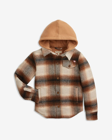 Appaman - Glen Hooded Shirt - Lumber Plaid