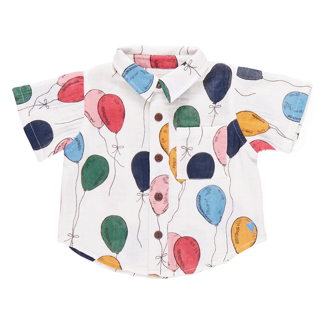 Pink Chicken - Boys Jack Shirt - Balloon Bunches