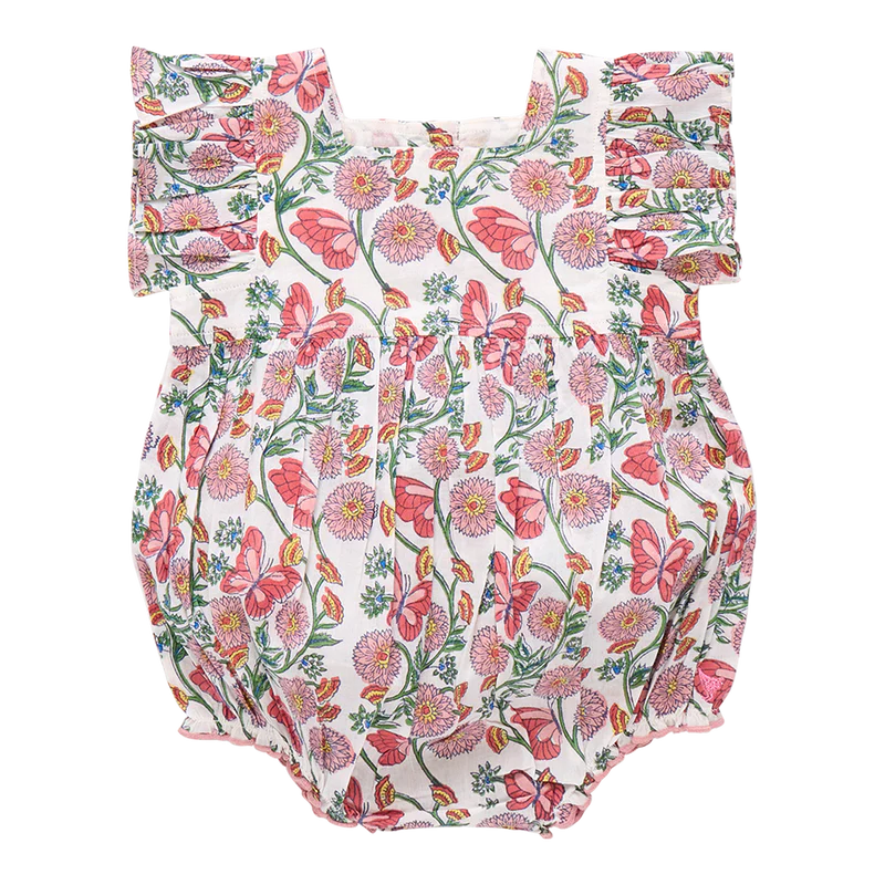 Pink Chicken - Baby Girls Elsie Bubble - Butterfly Vines