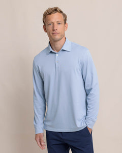 Southern Tide- Belfair Perf Polo- Triumph Blue