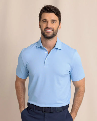 Southern Tide - Belfair Performance Polo - Cerulean