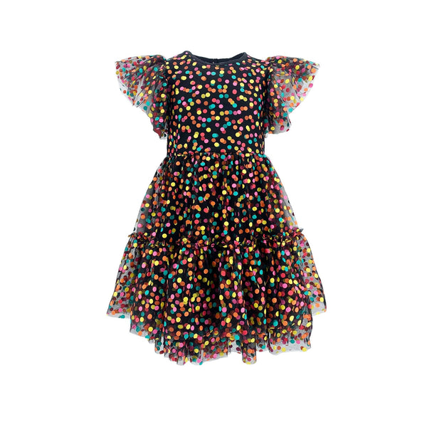 Lola and the Boys - Funfetti Surprise Dress - Black