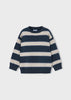 Mayoral - Striped Knits Sweater - Eclipse Heather
