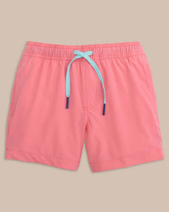 Southern Tide - Boys Solid Swim Trunk 2.0 - Geranium Pink