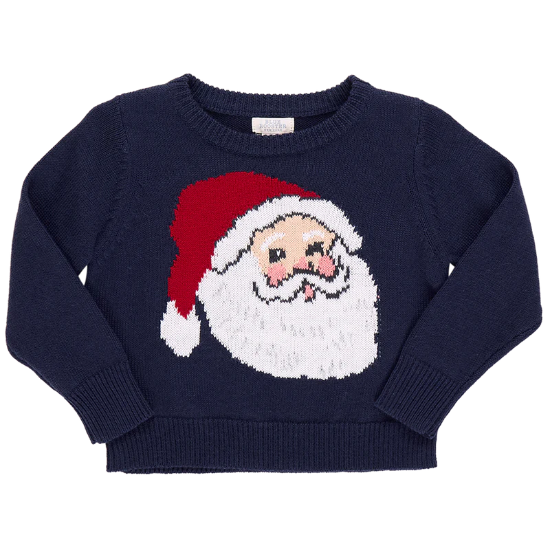 Pink Chicken - Boys Oliver Sweater - Navy Santa