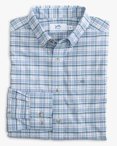 Southern Tide - LS CP Patton Plaid Sportshirt - Dream Blue