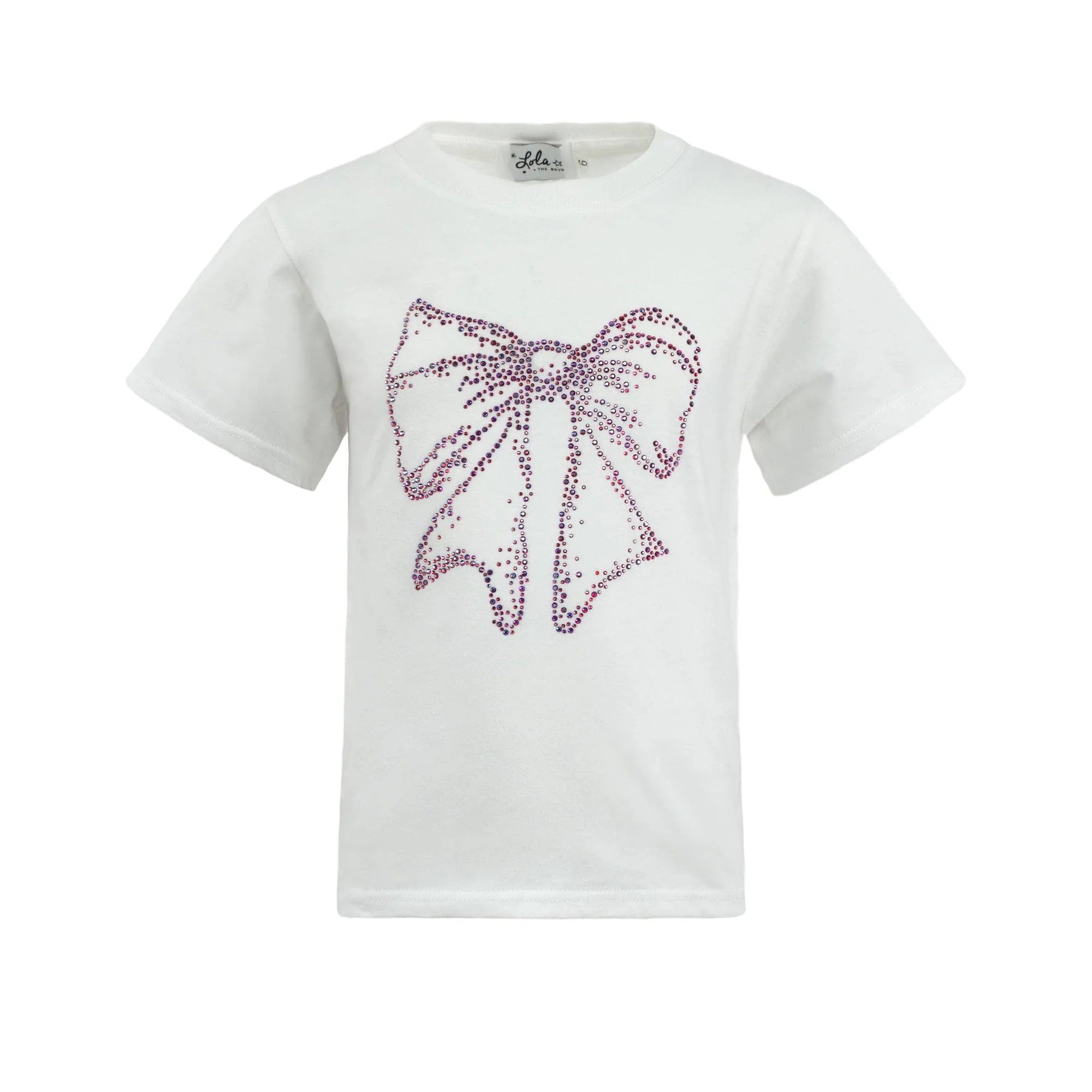 Lola & the Boys - Crystal Bow T-Shirt